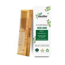 Kachhi Neem Wood Comb Dual Teeth