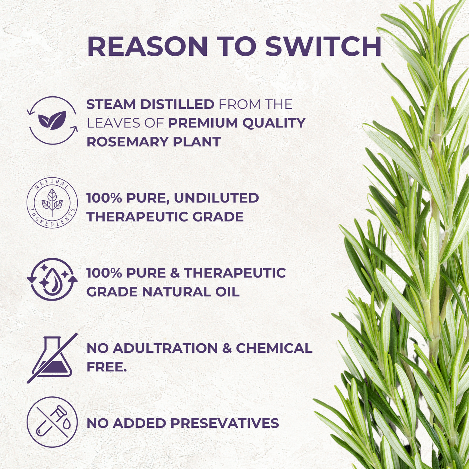 Pure Rosemary Essential Oil 15ml
