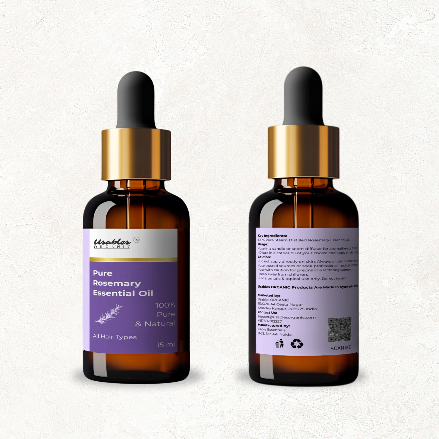 Pure Rosemary Essential Oil 15ml