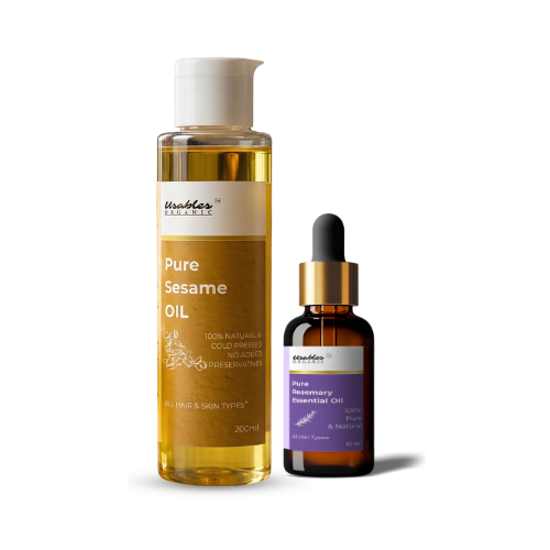 Hair Vitality Duo: Rosemary Essential Oil & Sesame Oil 200 ml