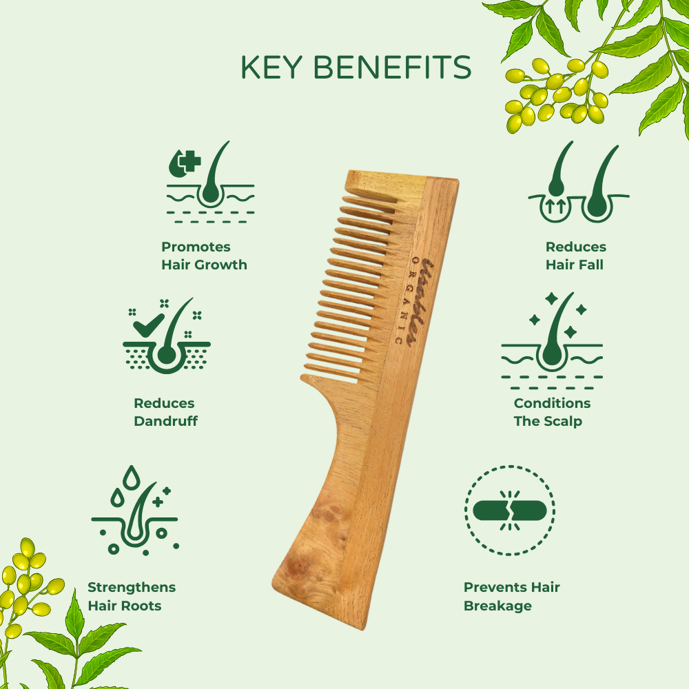 handle teeth neem comb new wide teeth neem comb new 3
