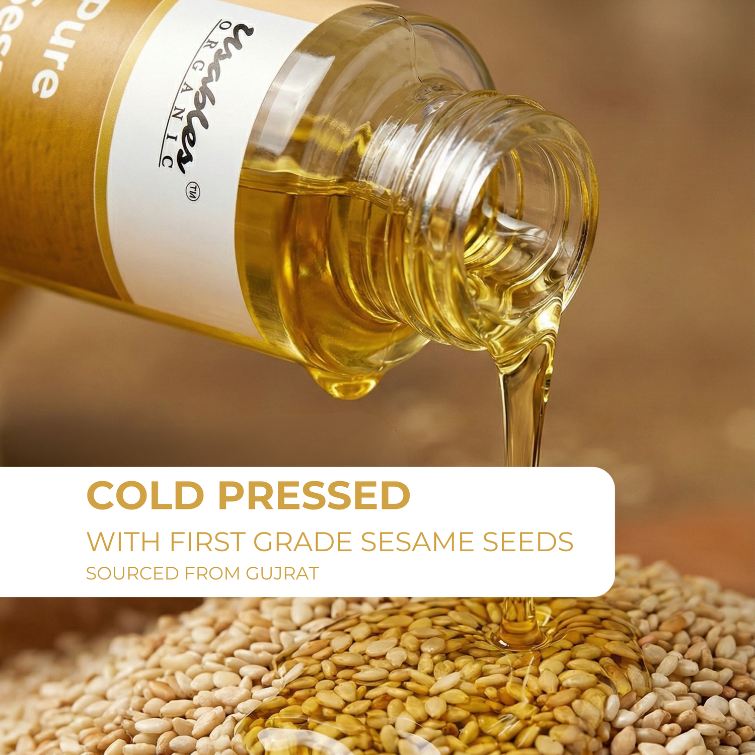 Cold Pressed Sesame Oil – 100% Pure & Natural 200 ml
