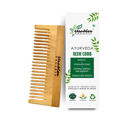 Kachhi Neem Wood Comb Wide Tooth