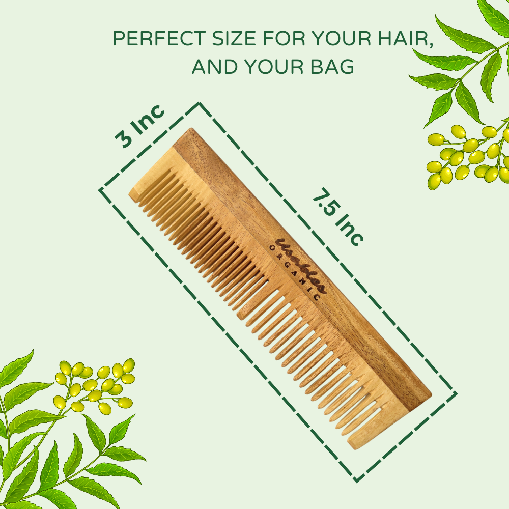 dual teeth neem comb new 5