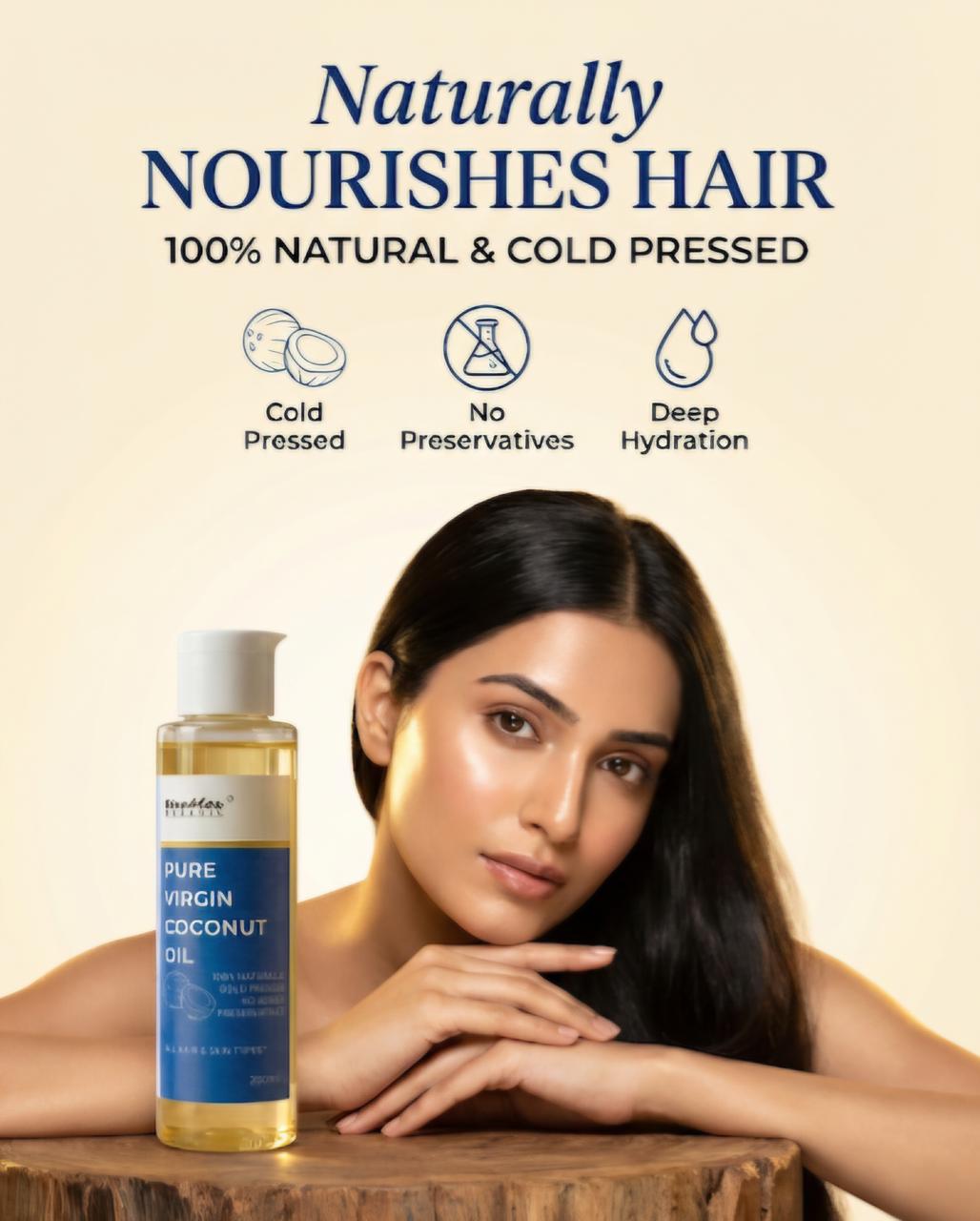 100% Pure Virgin Coconut Oil  for Hair & Skin 100 ml