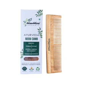 Neem Comb, Wooden Comb | Hair Growth, Hairfall & Dandruff Control(Dual Teeth)