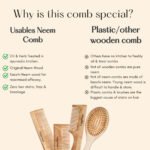 Neem Comb,Wooden Comb|Hair Growth&Hairfall Control(Dual,Normal,Wide,Brush Combo)