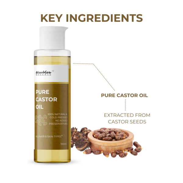 Cold Pressed Pure Castor Oil 100 ml - Image 2