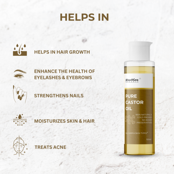 Cold Pressed Pure Castor Oil 100 ml - Image 4