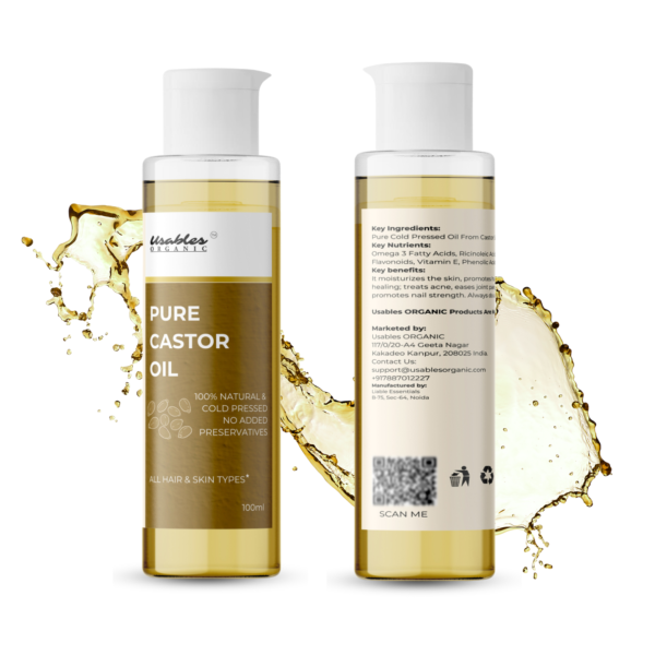 Cold Pressed Pure Castor Oil 100 ml - Image 6
