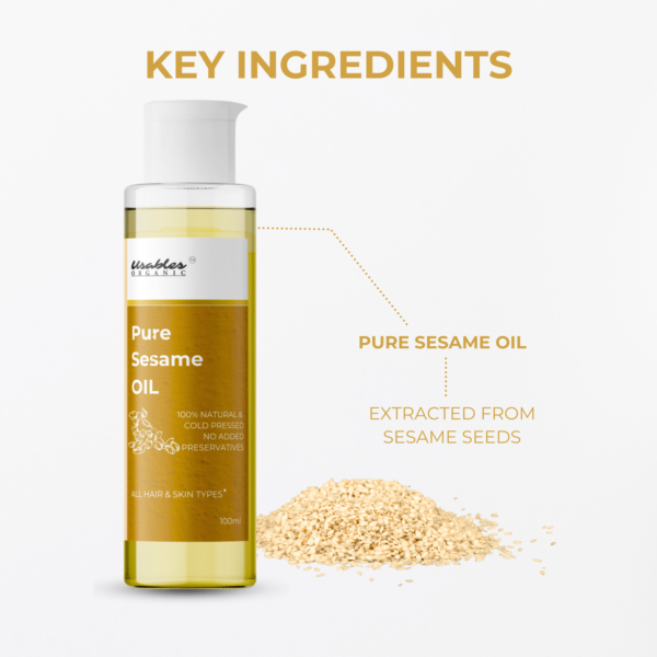 Cold Pressed Pure Sesame Oil 100 ml - Image 2