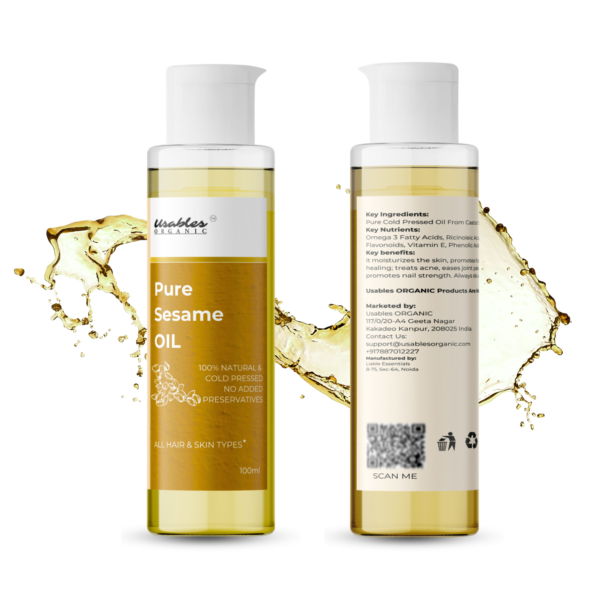 Cold Pressed Pure Sesame Oil 100 ml - Image 6