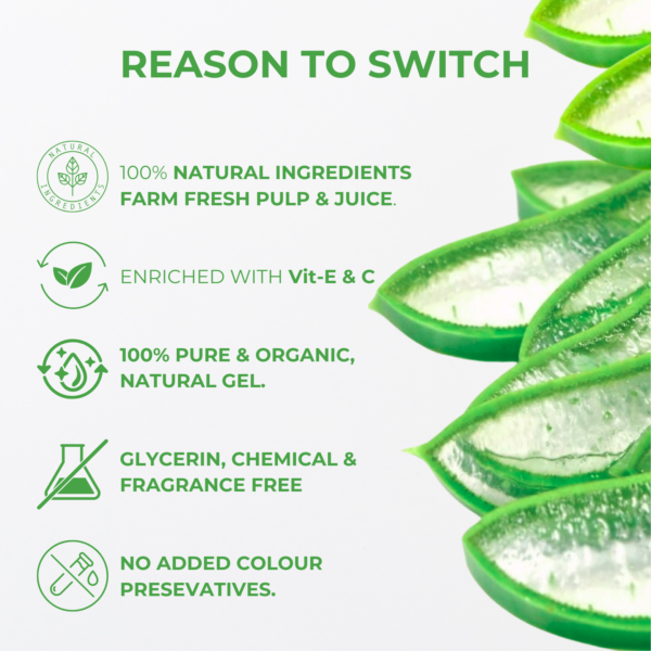 Pure Aloe Vera Gel 200 ml - Image 4