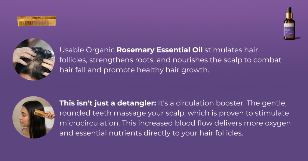 rosemary dual teeth neem comb combo graphic 3