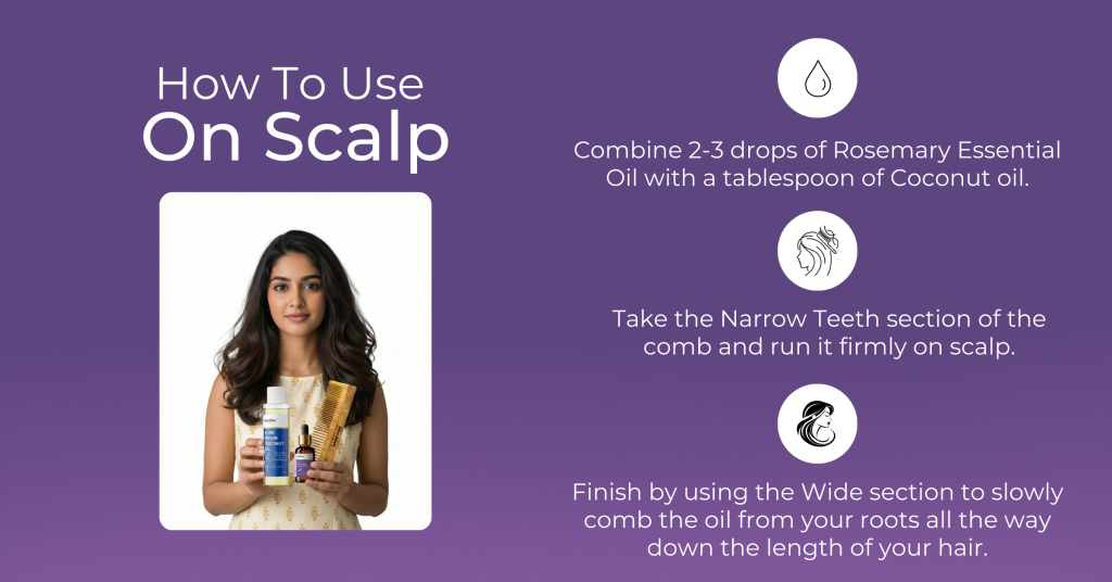 rosemary dual teeth neem comb combo graphic 4