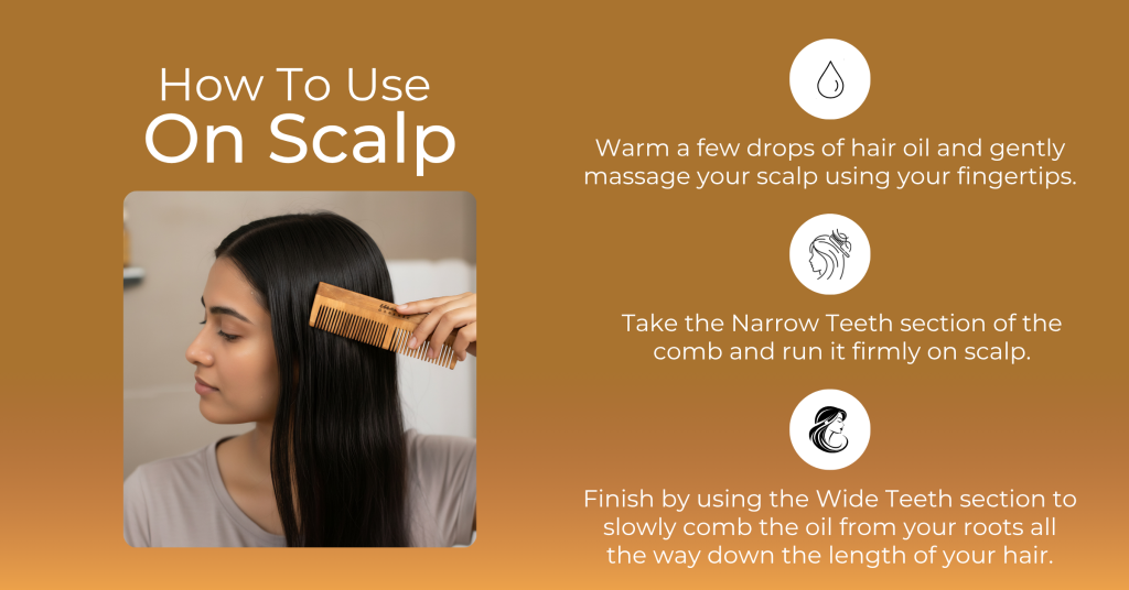 dual teeth neem comb graphic 4